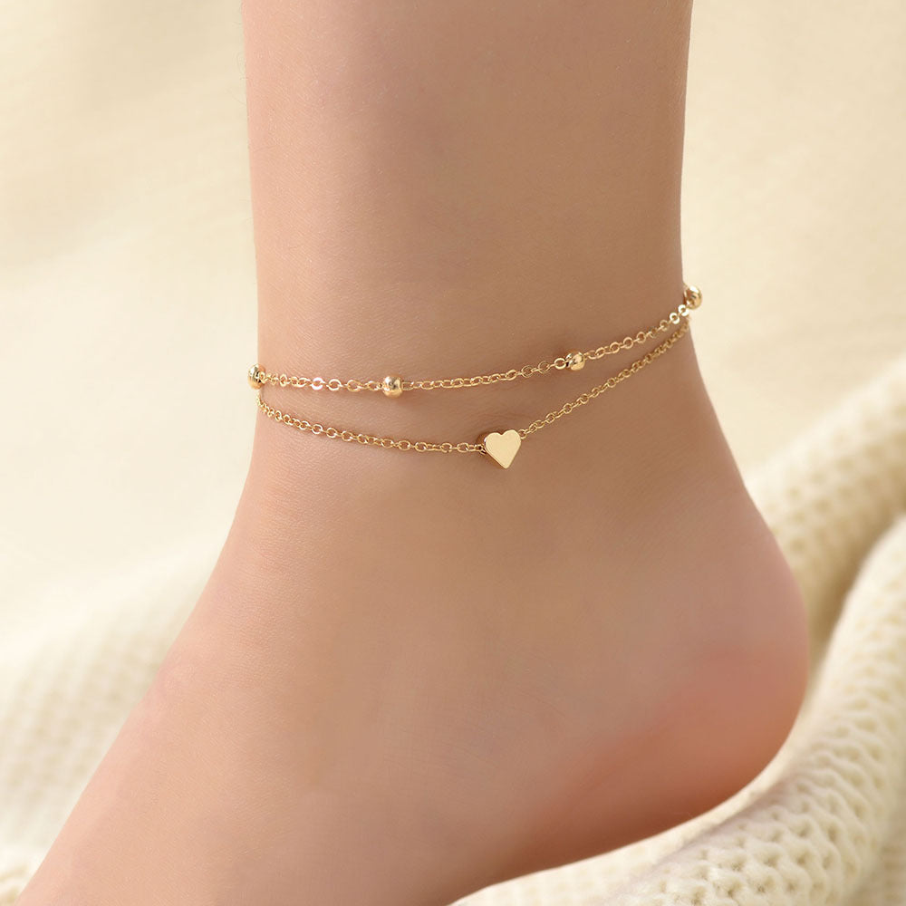 HeartGlow™ Double Layer Anklet