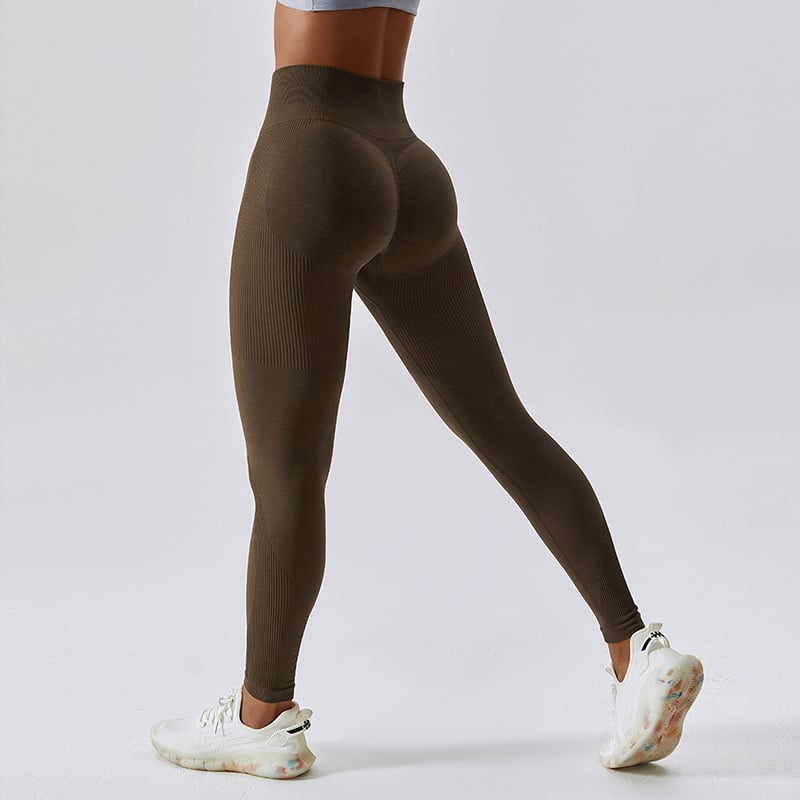 SHAPE™ — Seamless High-Waist Peach Leggings