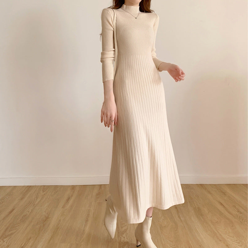 Cozy Élégance — Vestido Largo de Suéter