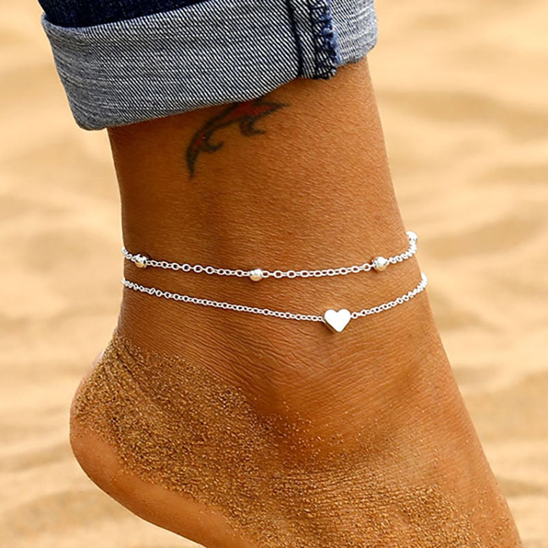 HeartGlow™ Double Layer Anklet