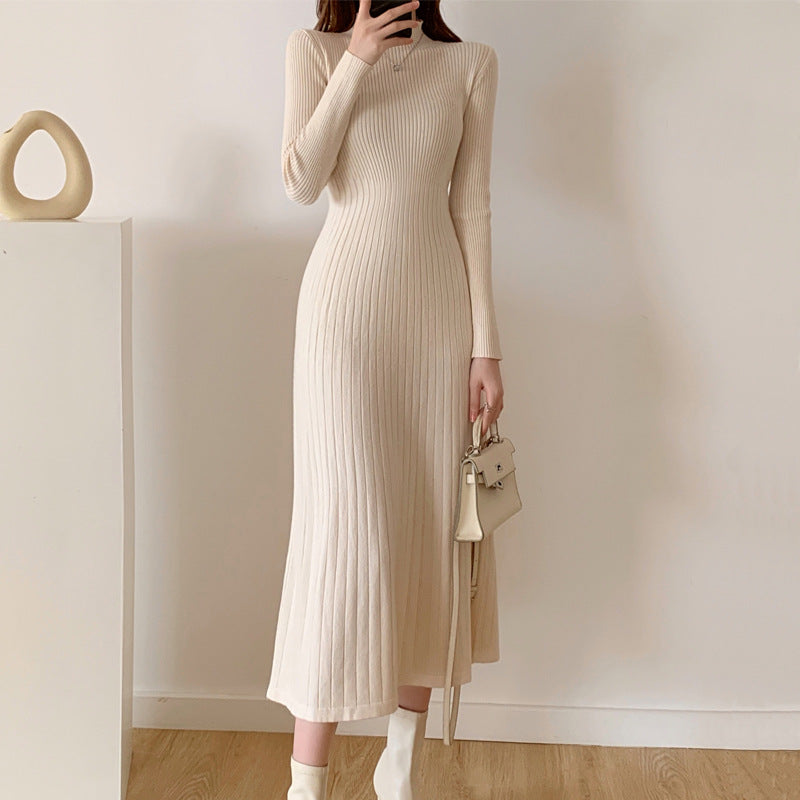 Cozy Élégance — Vestido Largo de Suéter