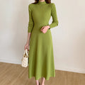 Cozy Élégance — Vestido Largo de Suéter