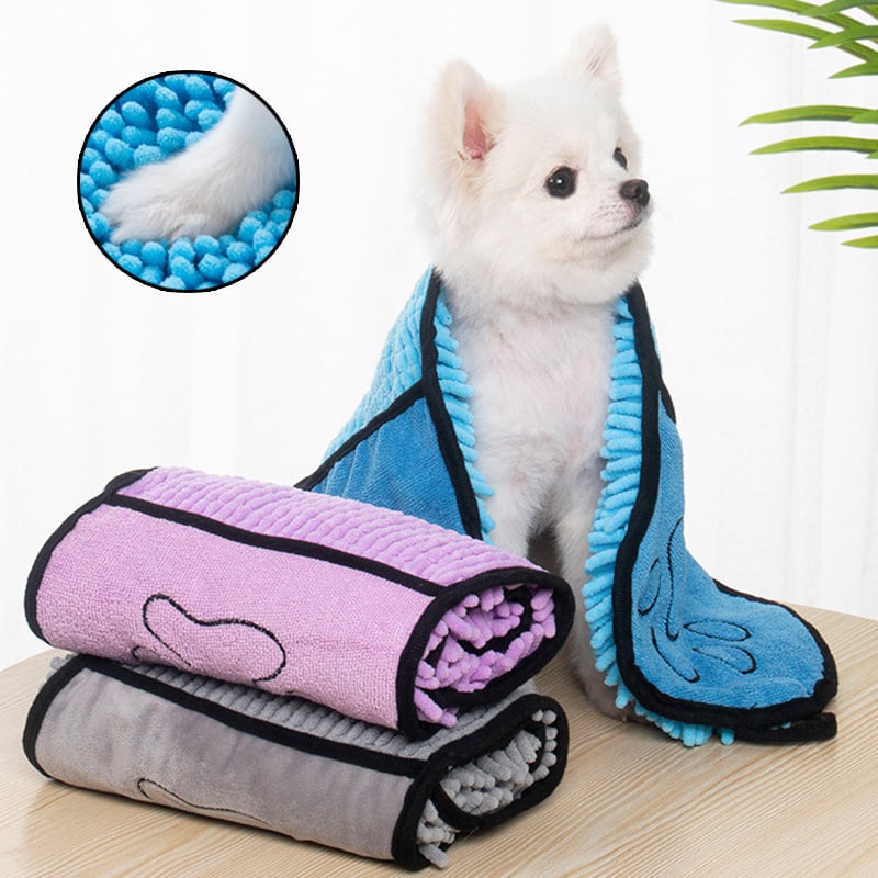 DRYPAW™ — Bata y Toalla Súper Absorbente para Mascotas